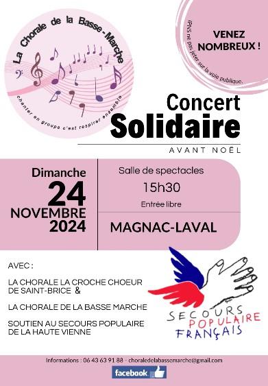 Concert du 24 nov 24 magnac laval